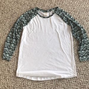 VS PINK 3/4 sleeve baseball tee